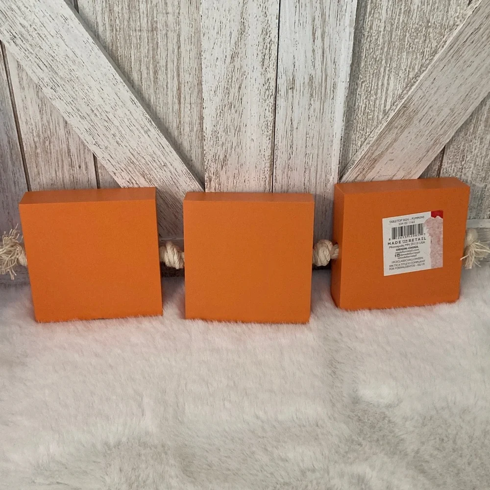 Target BP 2019 Set of Three Orange Halloween Pumpkin Blocks